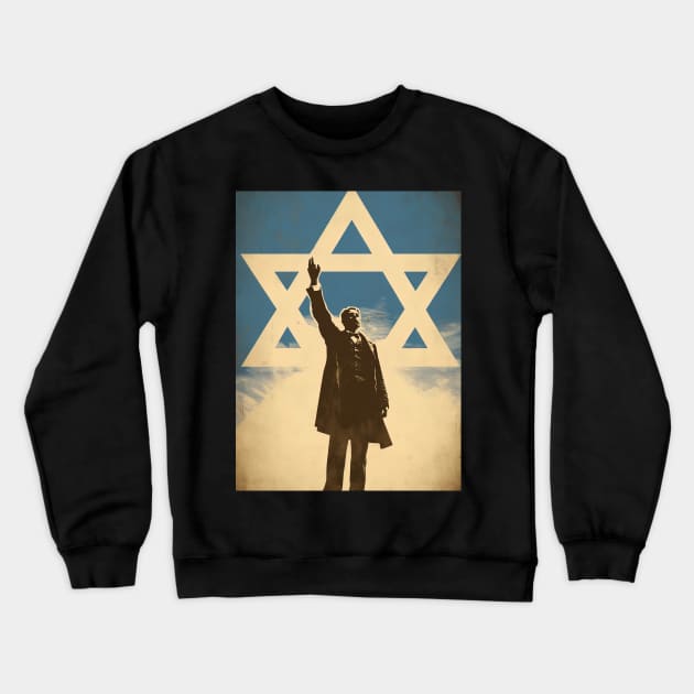 Israel freedom illustration design Crewneck Sweatshirt by Maverick Media